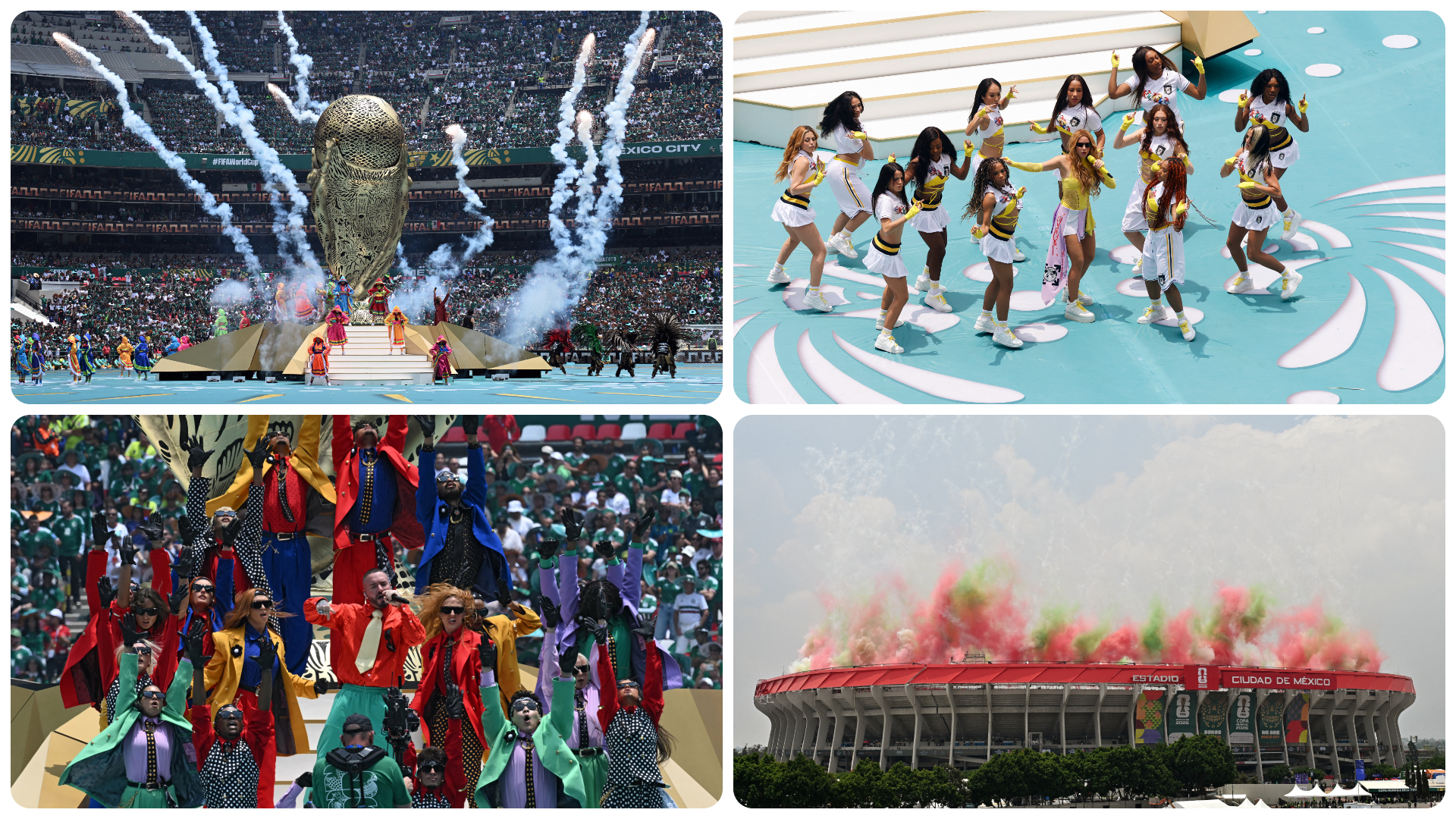 Glitz, glamour, and red cards: World Cup opener in pictures