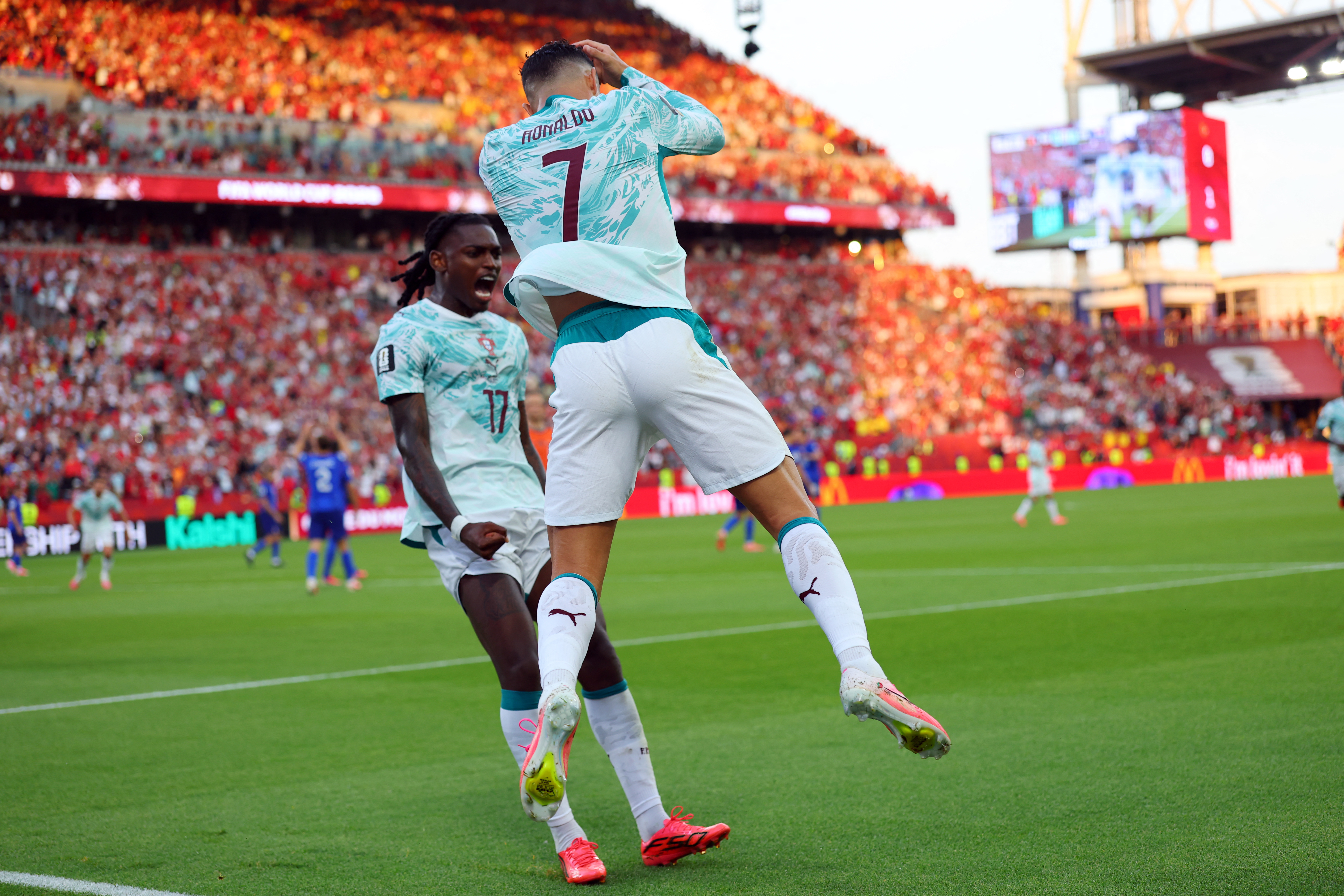 Ronaldo breaks World Cup knockout duck on emotional night
