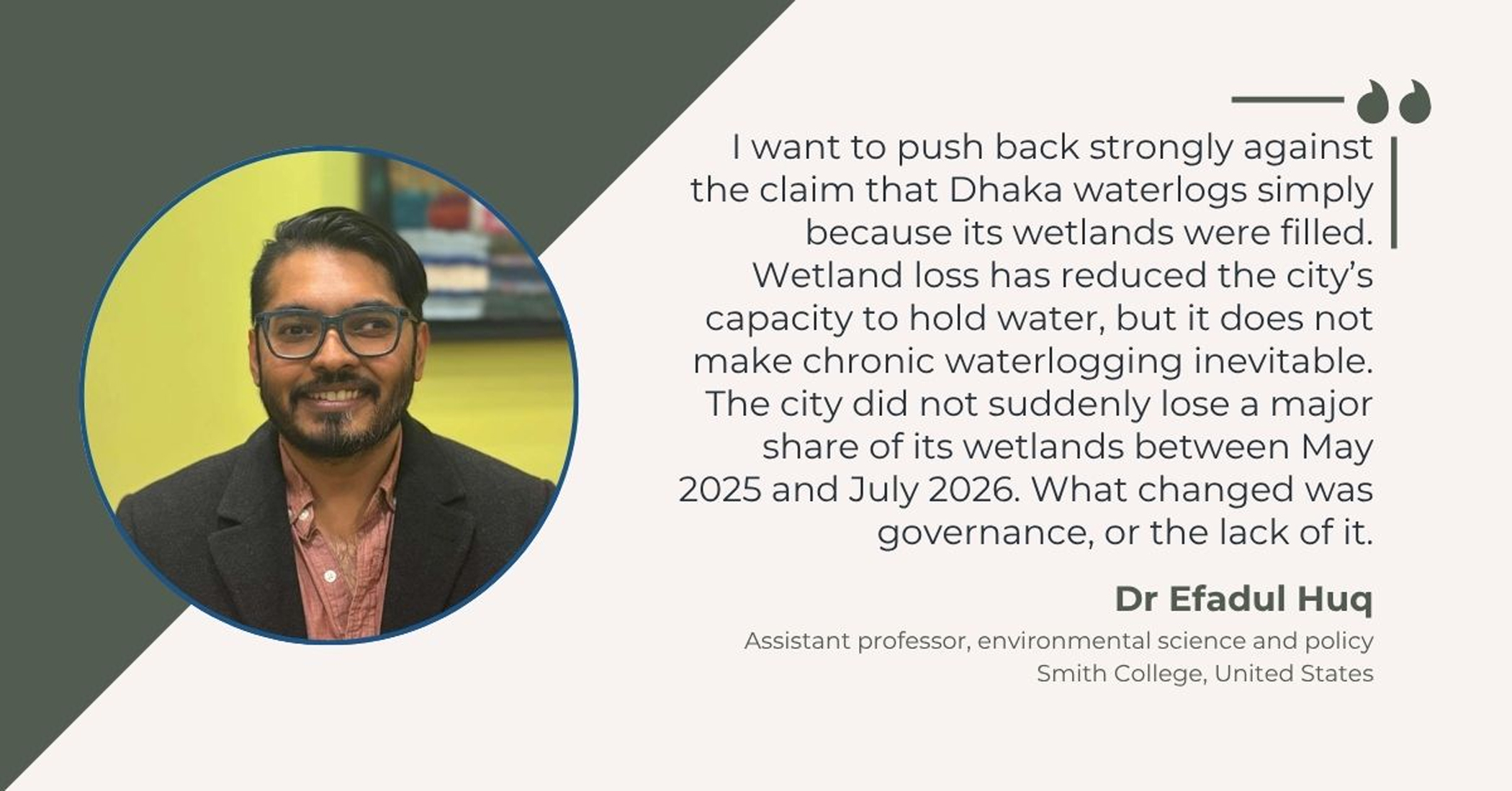  ‘Waterlogging is now more a problem of governance than of rainfall’