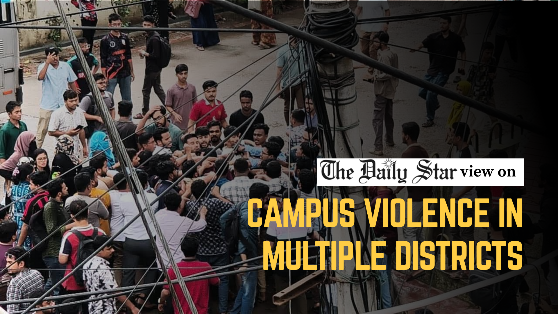 Campus violence betrays the July spirit