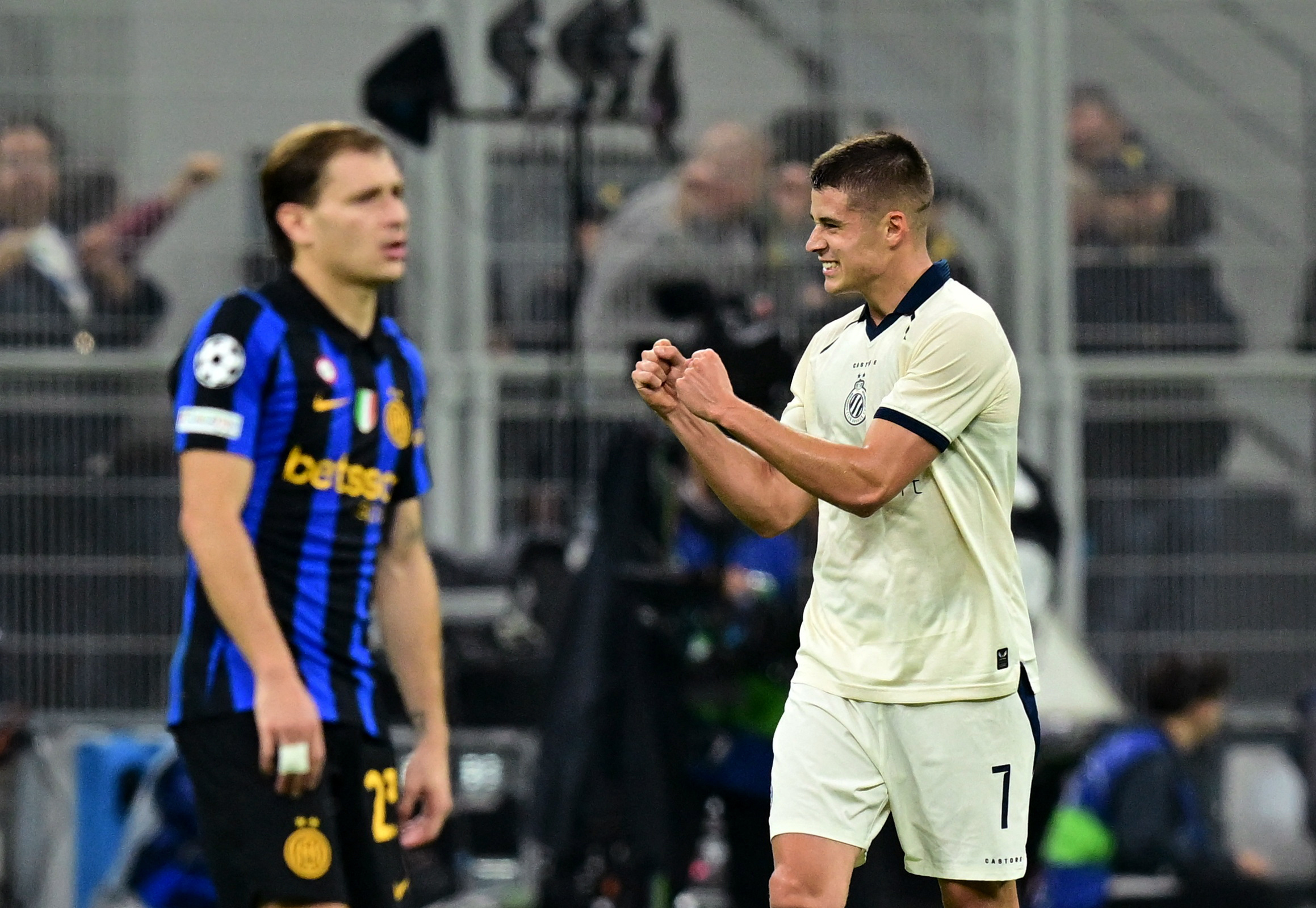 Tresoldi hattrick helps Brugge stun Inter Milan