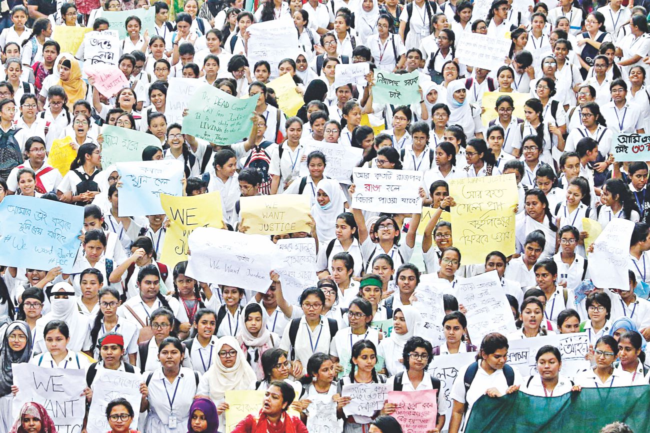 Protesters resolute