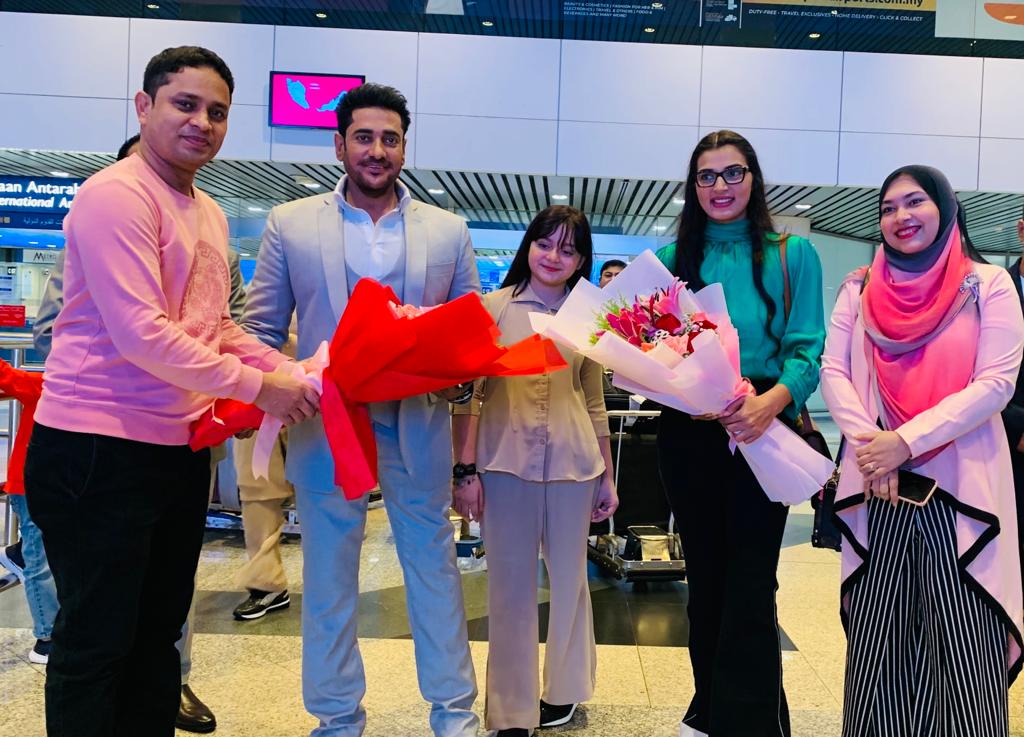 Ananta Jalil and Barsha arrive in Malaysia for ‘Din- The Day’ release