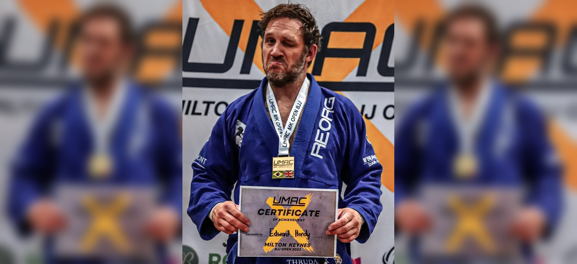 Tom Hardy shocks crowd with surprise win at Jiu-Jitsu Tournament