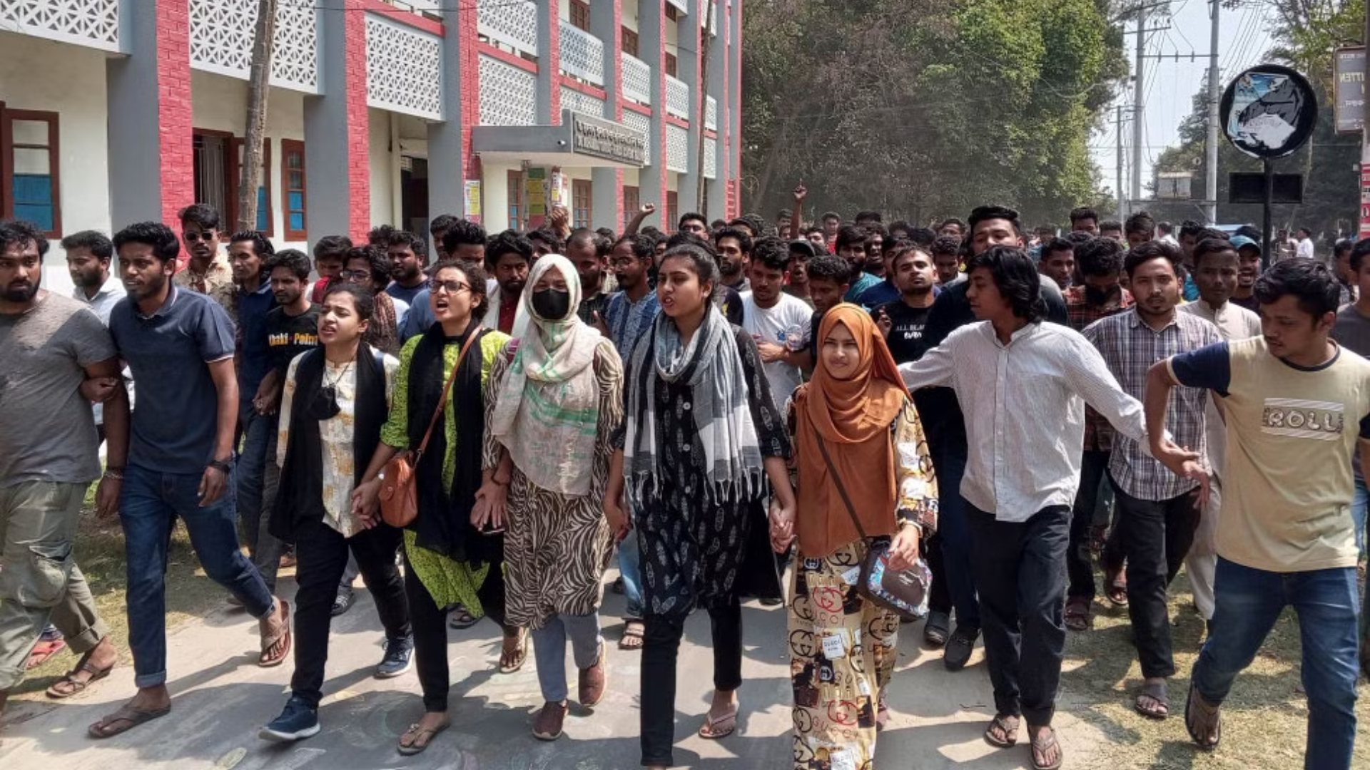 RU students lock admin building, stage sit-in protest