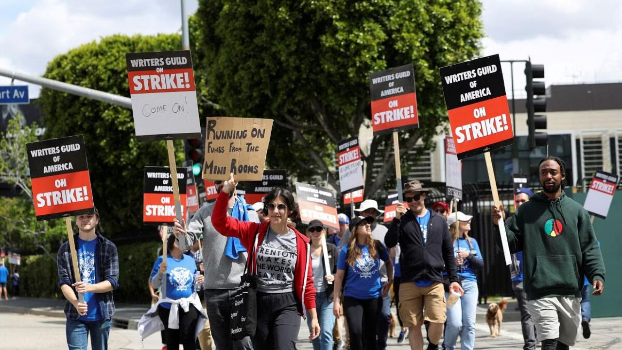 No deal yet as Hollywood writers, studios talk for third straight day