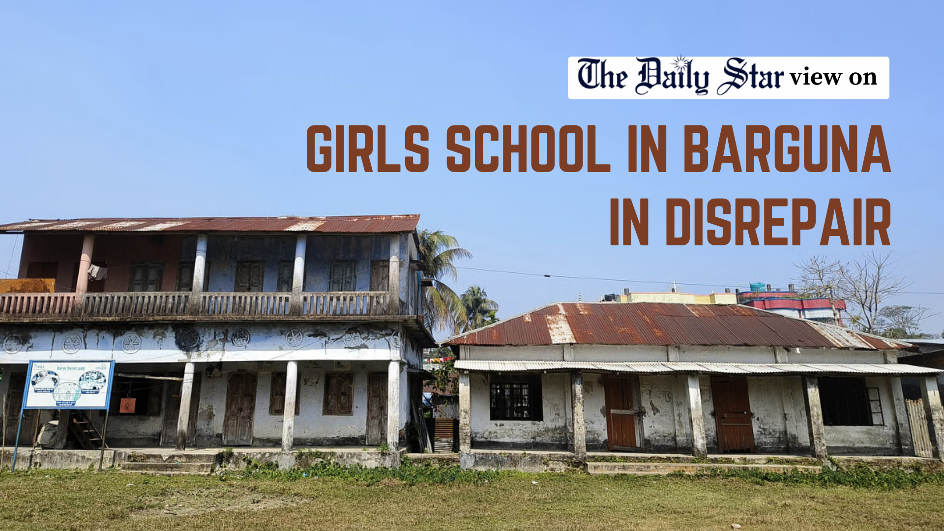 A crumbling building is no place for schoolgoers