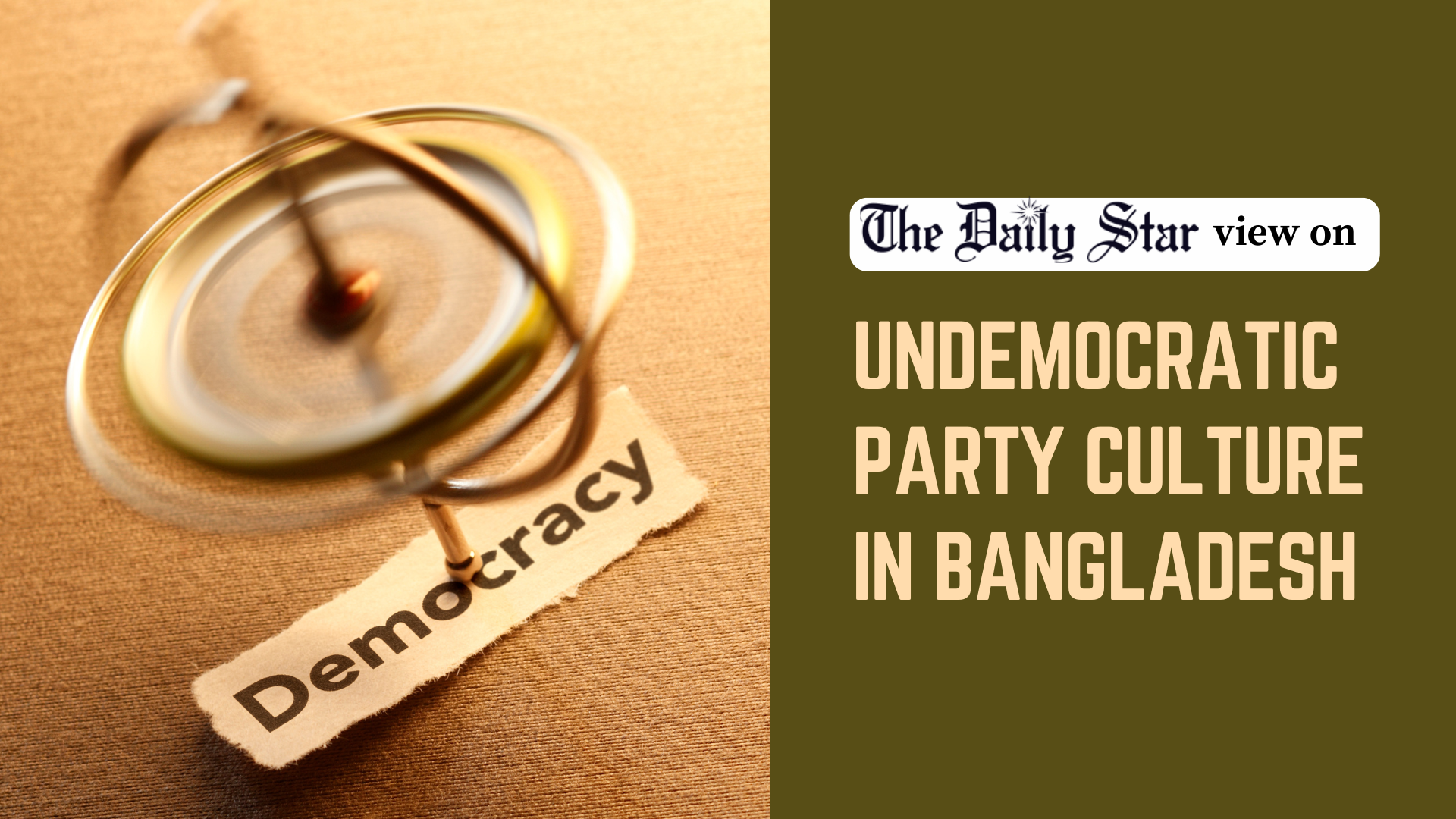 Before preaching democracy, political parties must lead by example