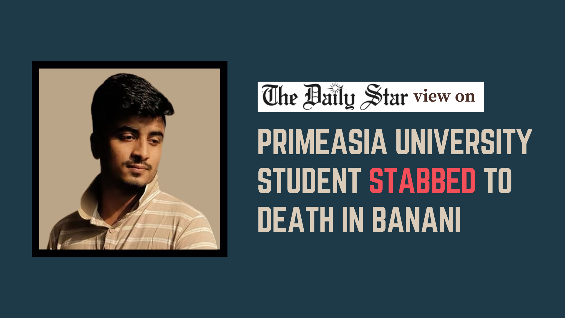 A tragic reminder of student vulnerabilities