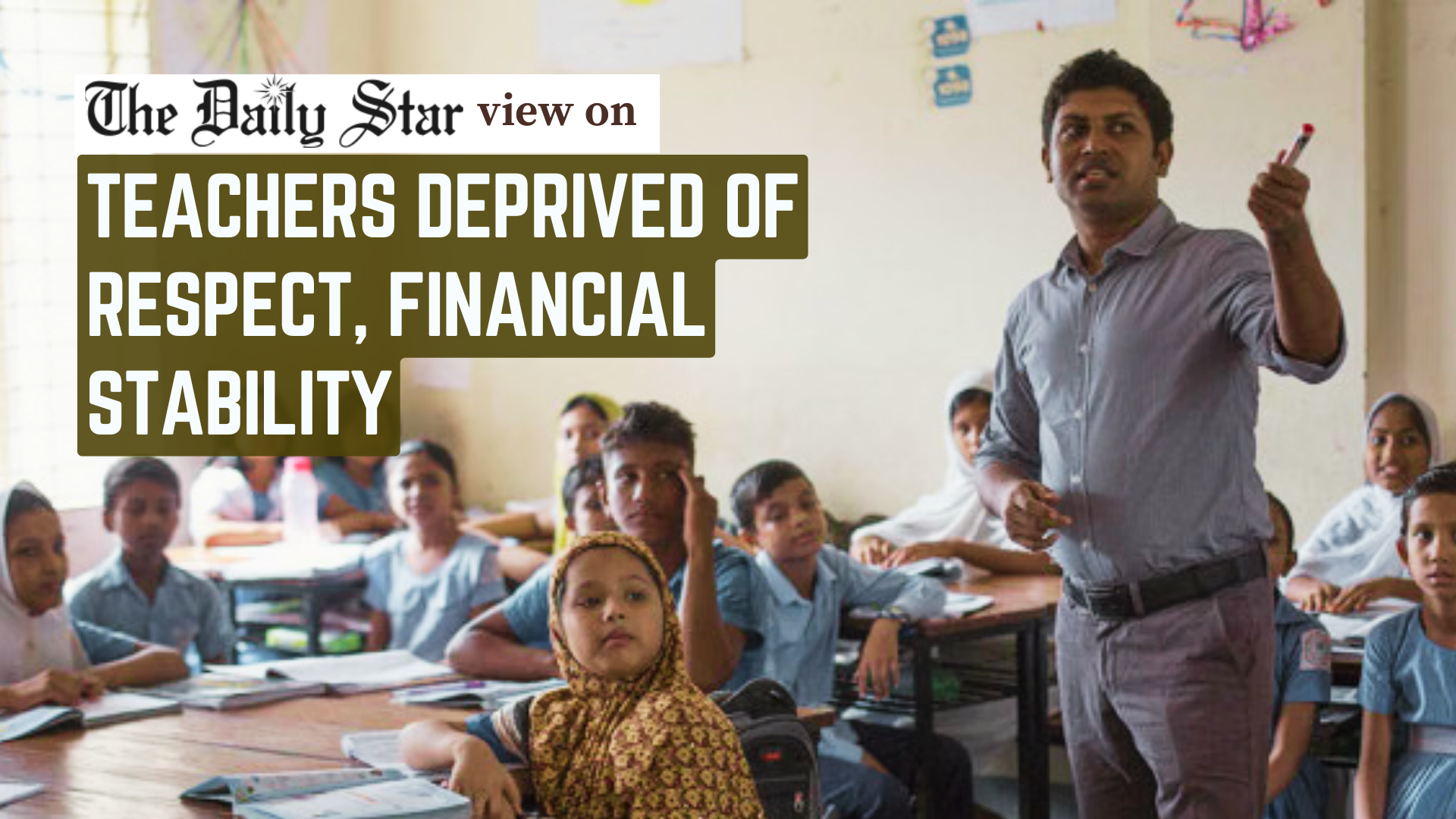 Give teachers respect, financial security