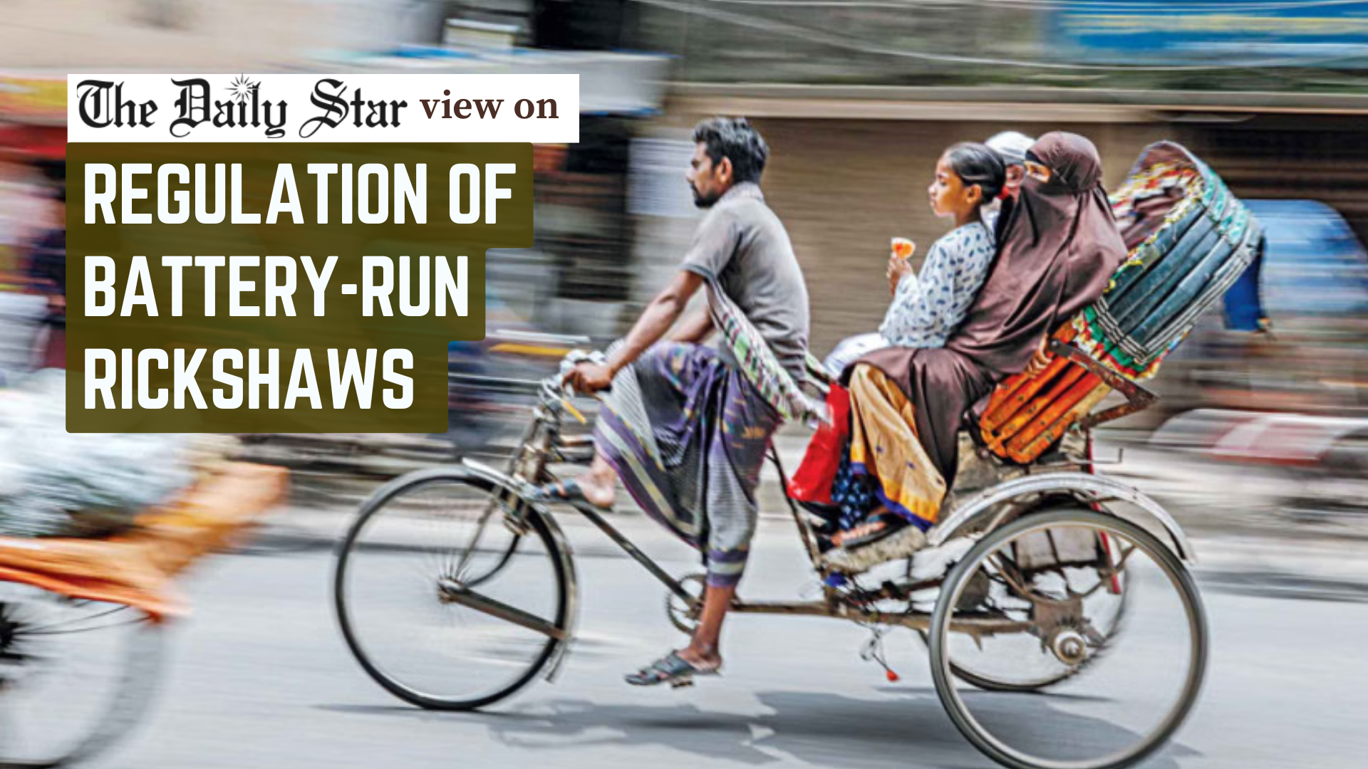 Battery-run rickshaws must be regulated