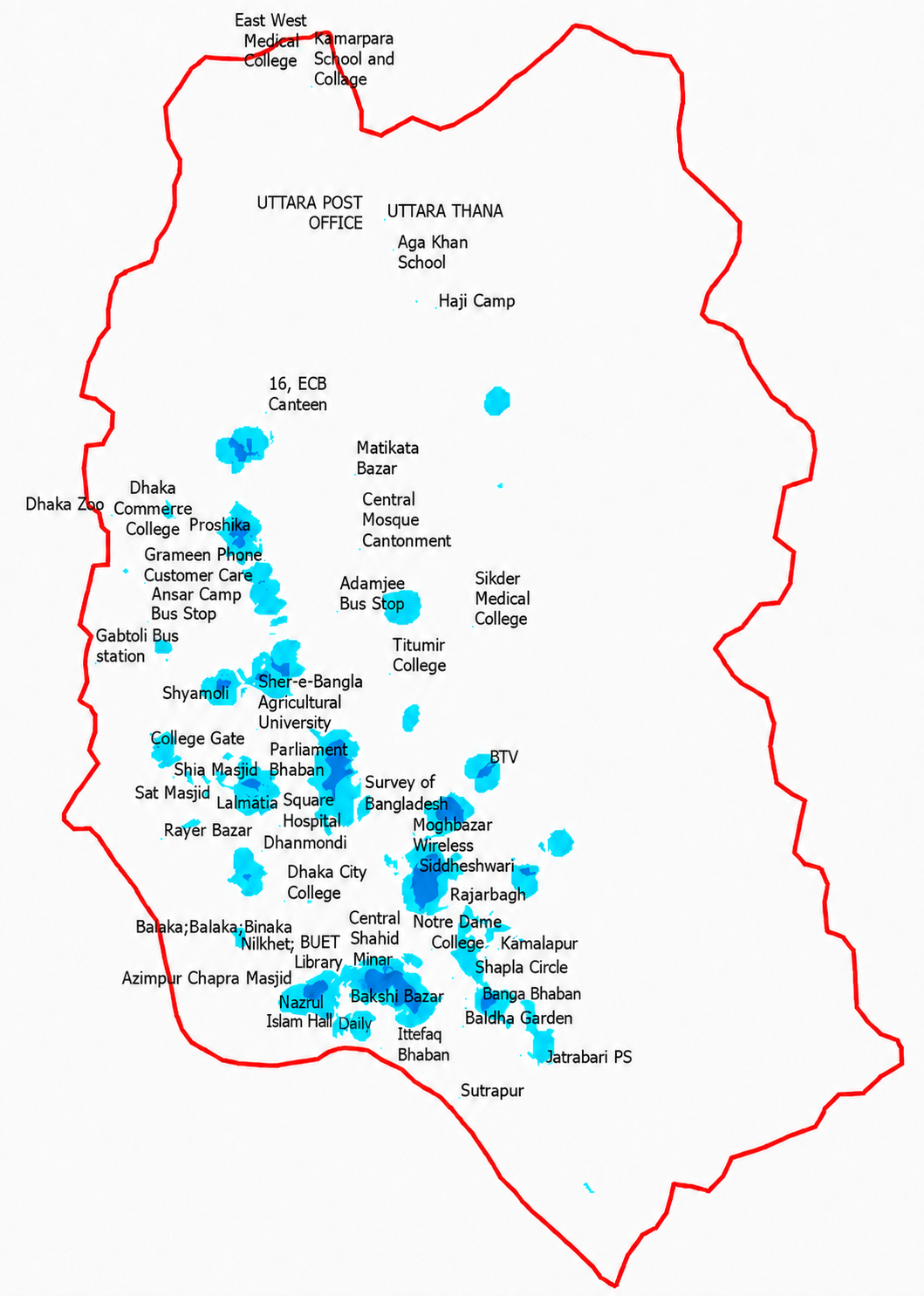 Dhaka Map
