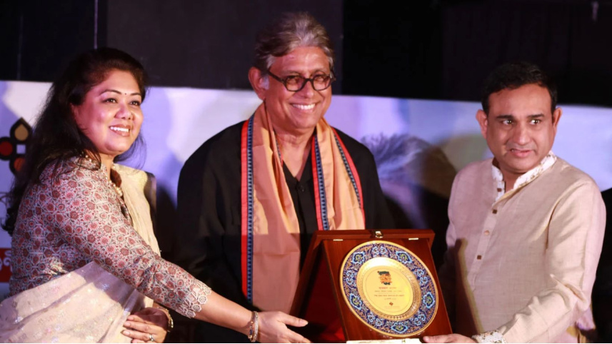 Afzal Hossain honoured with Srijonkola Gunijon Sommanona 2026