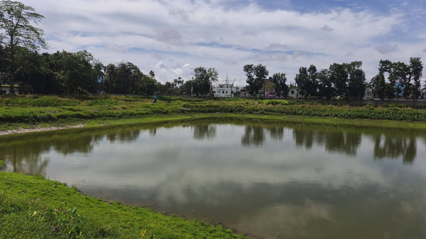 The government-run farm has nine ponds, including three for brood fish used in egg collection. Photo: Star