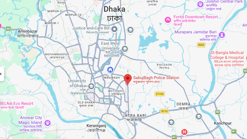 Sabujbagh Map.PNG