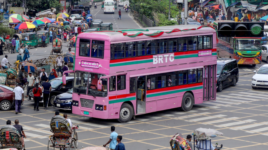 Pink Bus service for women in Bangladesh