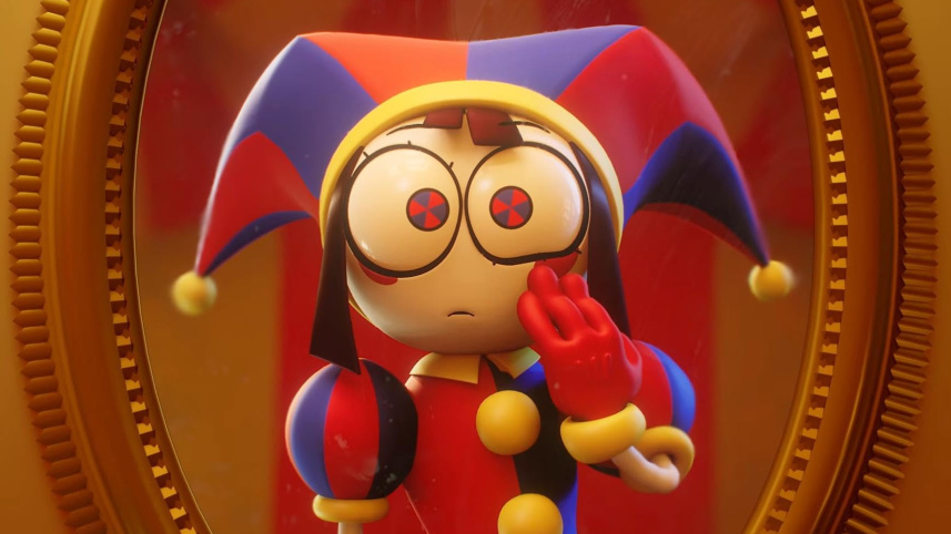 Screenshot of a scene from The Amazing Digital Circus. 