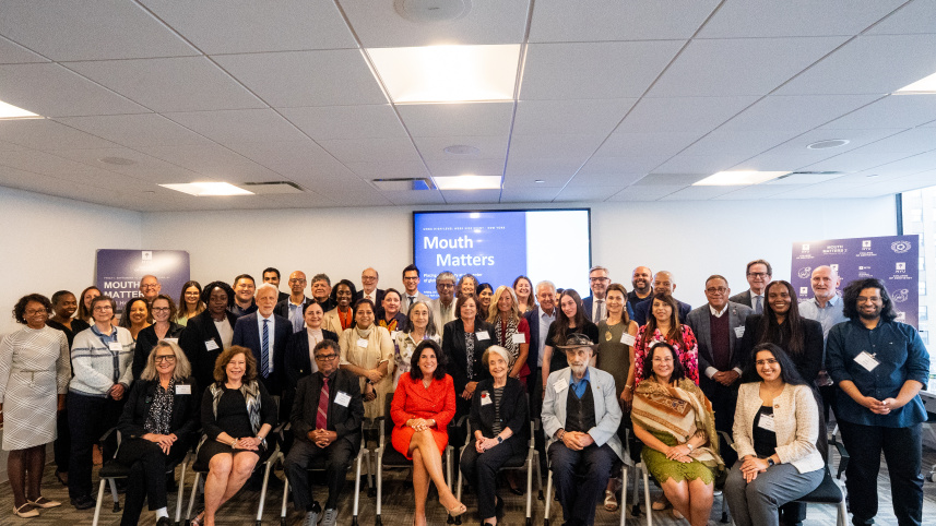 Dr Md Shamim Hayder Talukder at The Alliance for Oral Health Across Borders (AOHAB) meeting during UNGA 81