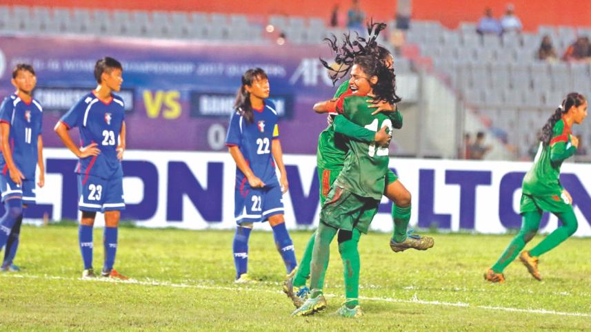 Bangldesh beat Taipei, AFC Womens Championship, bangladesh u16 womens