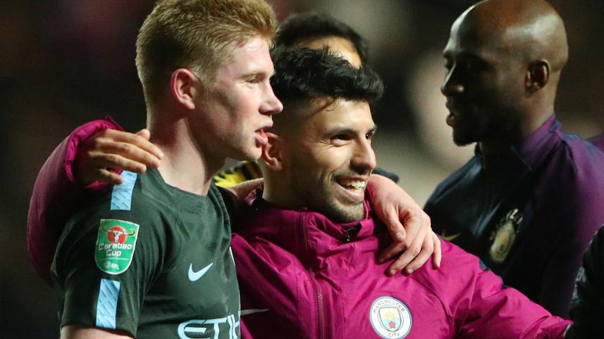 De Bruyne and Sergio Aguero