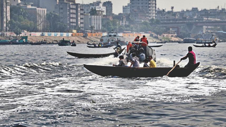The photo was taken near Buriganga second bridge