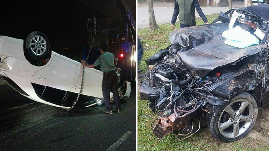 Banani car crash