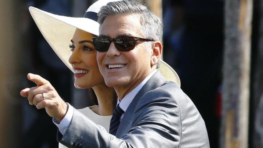 Amal Clooney and George Clooney, 