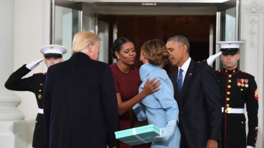 Donald Trump and Obama