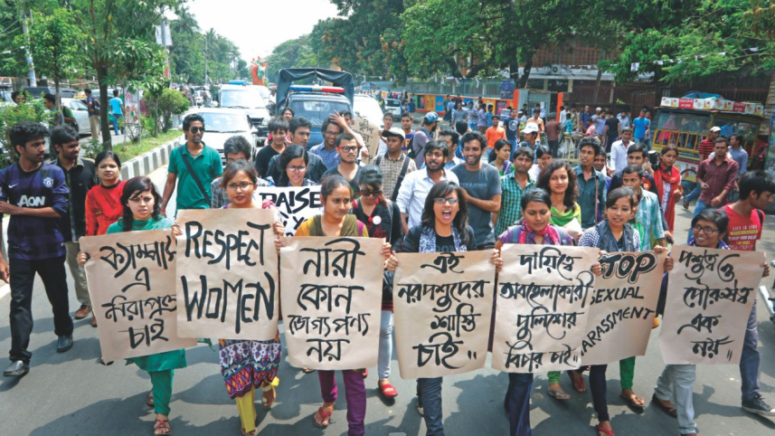 DU protest