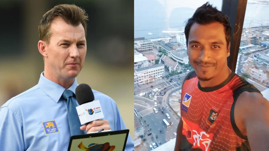 Brett Lee and Rubel Hossain