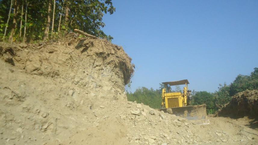 hill cutting