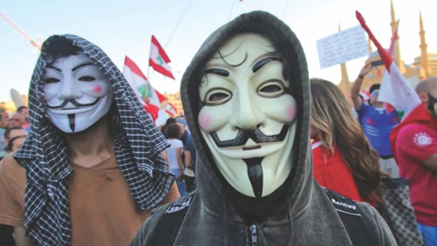 Lebanese protesters