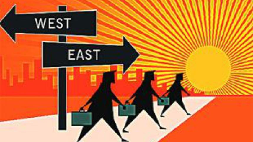 look east