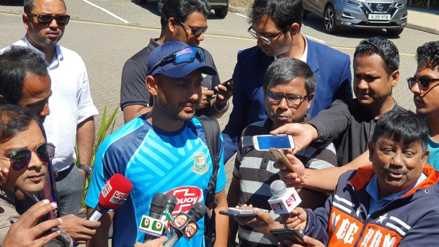 Mohammad Mithun talking to the reporter ahead ICC Cricket World Cup 2019 Afghanistan Match 