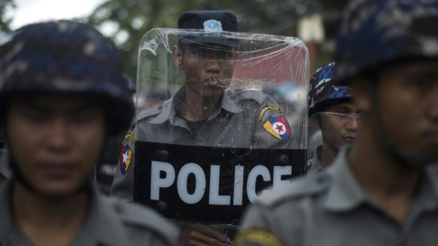 Myanmar police, Bangladesh border, Maungdaw in Rakhine
