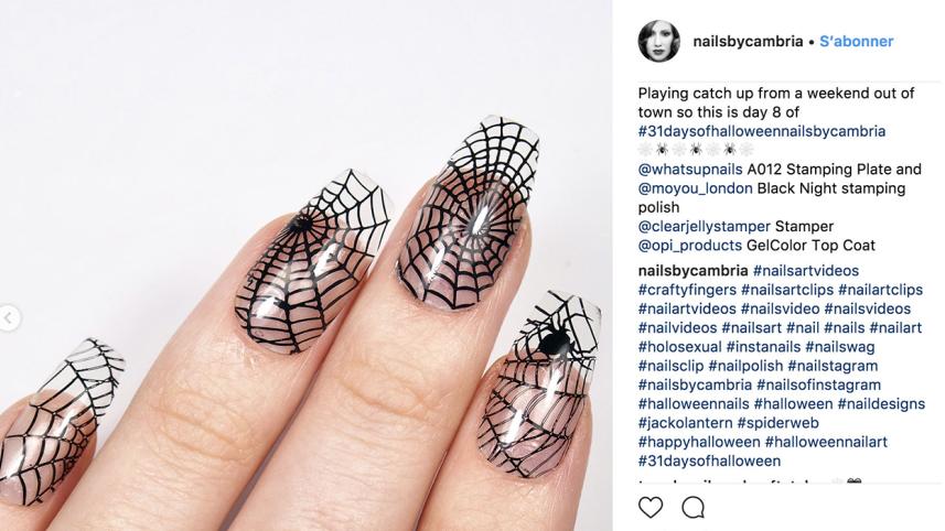 Halloween nail art, 