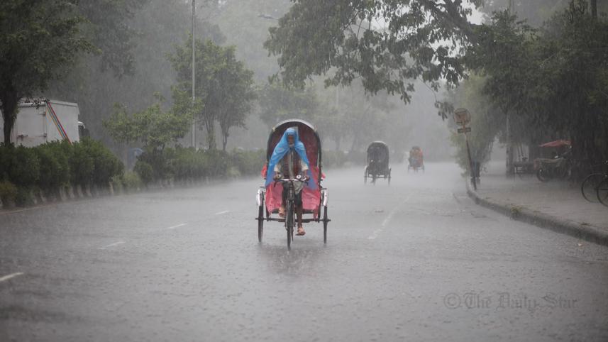 Rainy weather in Bangladesh