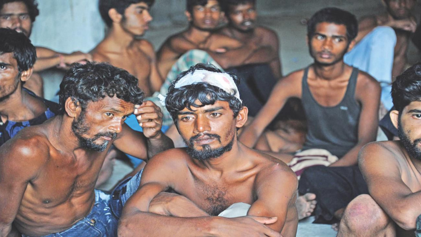 rescued migrants