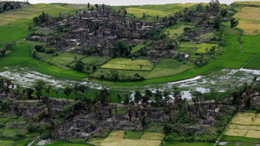 Rohingya village near Maungdaw