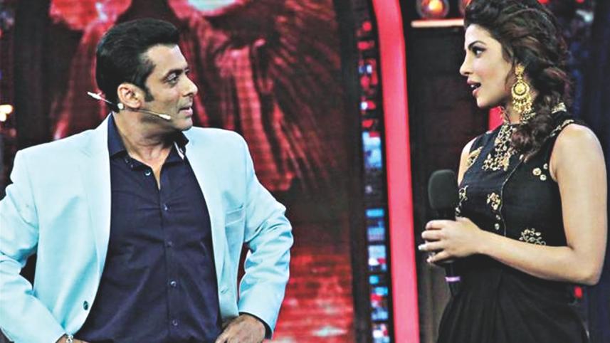 Bollywood actor Salman khan and Priyanka Chopra