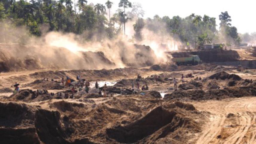 Sylhet stone quarry
