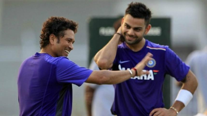 Sachin Tendulkar and Virat Kohl