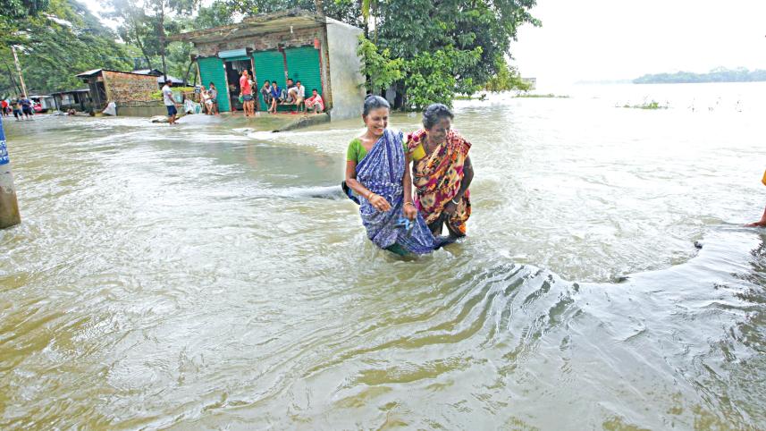 flooded area