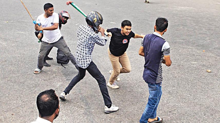 student quota reform protest violence