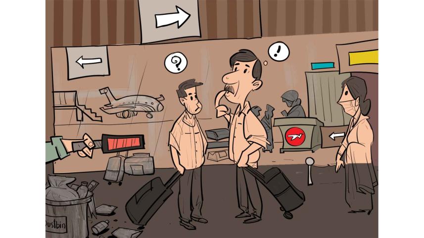 Being a non-VIP at Dhaka airport is no fun