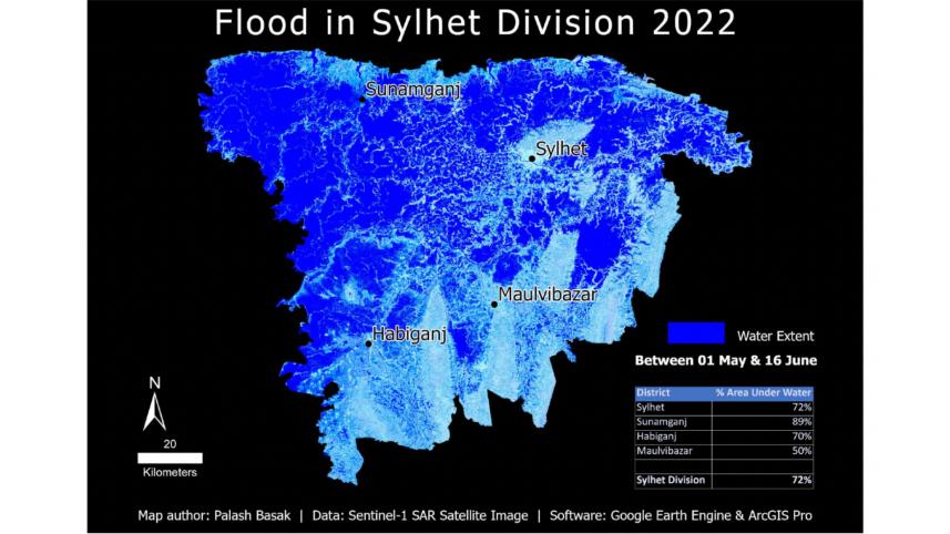 Sylhet flood situation