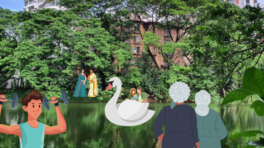 Types of people in Dhanmondi lake