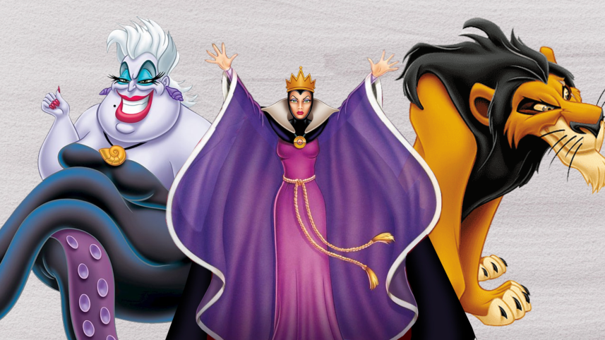 Collage of Disney villains