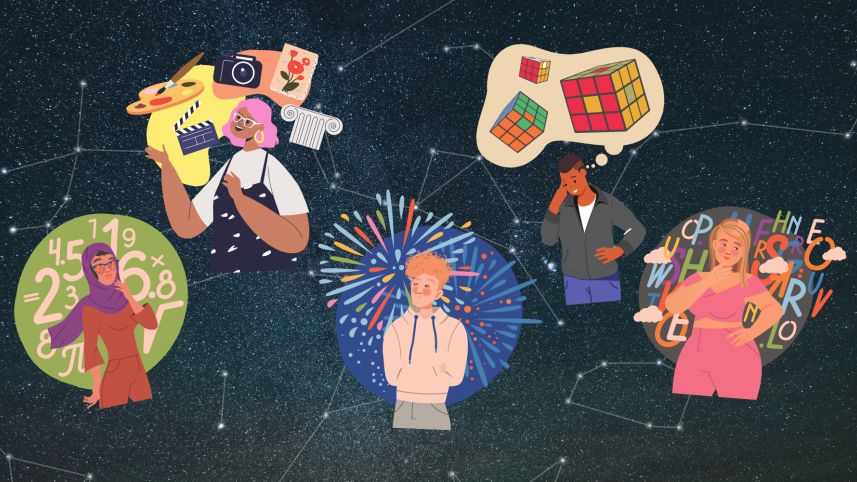 An illustration showing different personalities