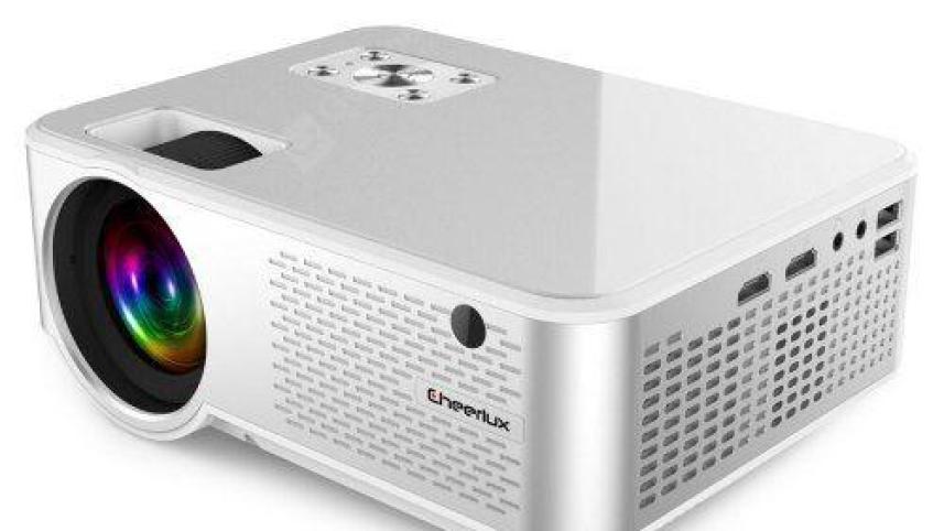 Cheerlux C9 2800 Lumens Mini Projector with Built-in TV Card